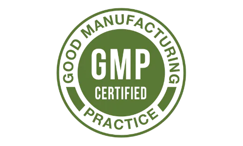 GMP certified quality badge for GlucoBerry