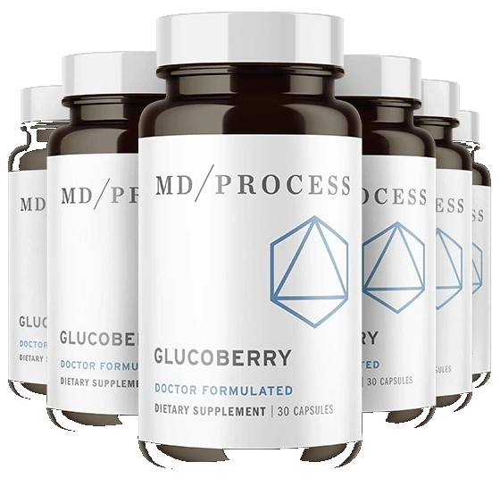 GlucoBerry official 6 bottle package